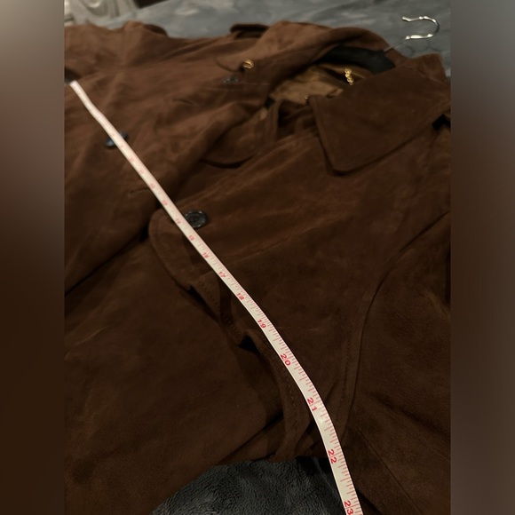 Ralph Lauren Goat Suede Trench - NWT Brown Suede Jacket - Picture 11 of 16